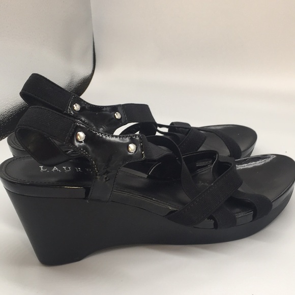 Lauren Ralph Lauren Shoes - Lauren Ralph Lauren black patent leather wedge (B)